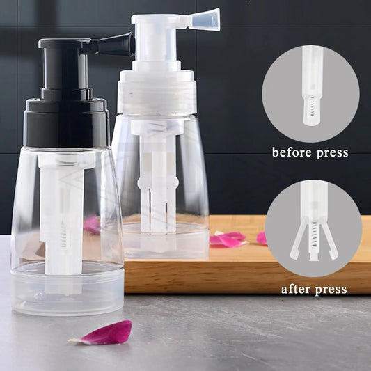 180ML Refillable Hair Salon Powder Spray Bottle Fiber Applicator Glass Talcum Powder Container Hairstyling Styling Accessories Peaceful Pleasures Health and Wellness