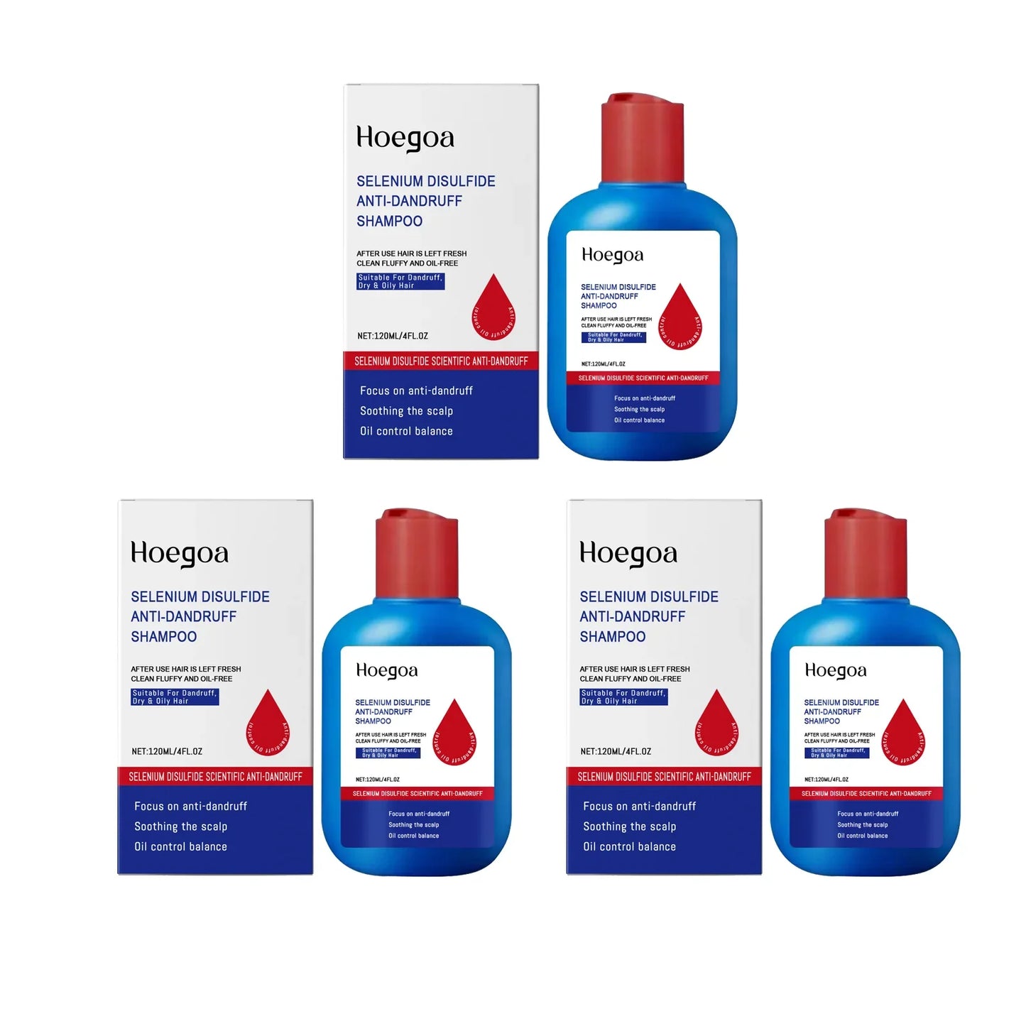 HOEGOA Selenium Sulfide Shampoo – Dandruff & Oil Control