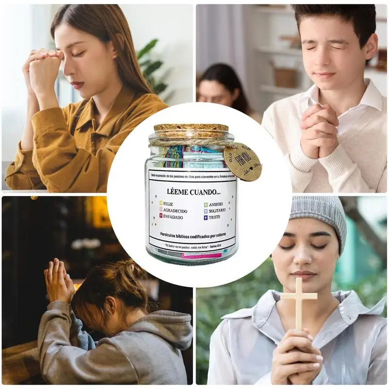 Bible Verse Jar Spanish Scripture Prayer Christian Scripture Prayer Positive Thinking Emotional Support Scripture Prayer Peaceful Pleasures Health and Wellness