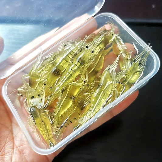 Shrimp Silicone Artificial Bait Simulation Soft Prawn Hooks Carp Peaceful Pleasures Health and Wellness