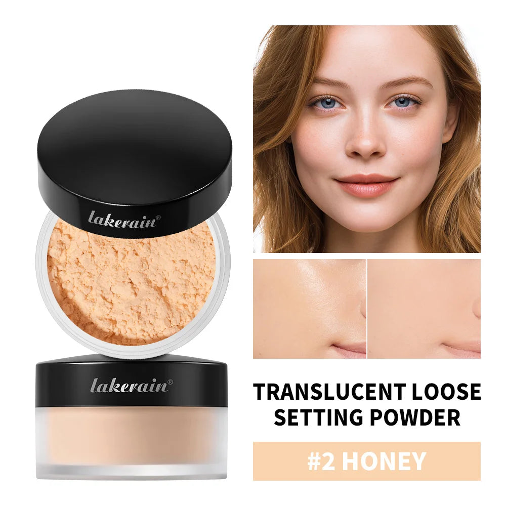 Translucent Loose Longwear Setting Powder Lightweight Weightless Long-lasting Oil Control Smudge-proof Smudge-proof Setting Make Peaceful Pleasures Health and Wellness 2Honey