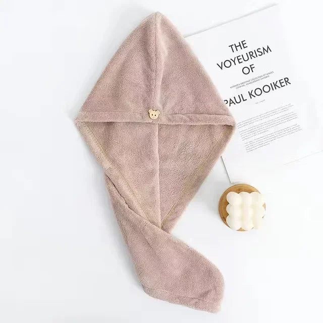 Satin Silk Bonnet & Quick-Dry Hair Towel Wrap for Women