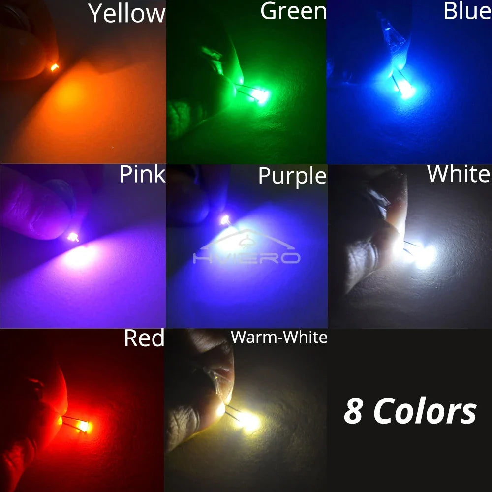10PCS 1206 SMD LED Chip Beads – Multi-Color Super Bright Diodes