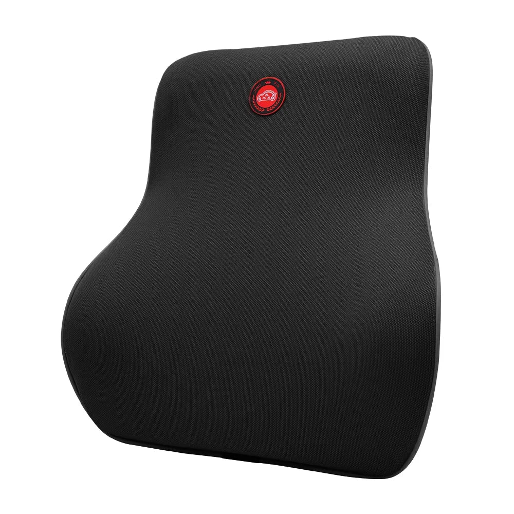 Memory Foam Car Neck Pillow & Lumbar Back Support Set | 3D Cervical & Spine Support – Breathable, Adjustable