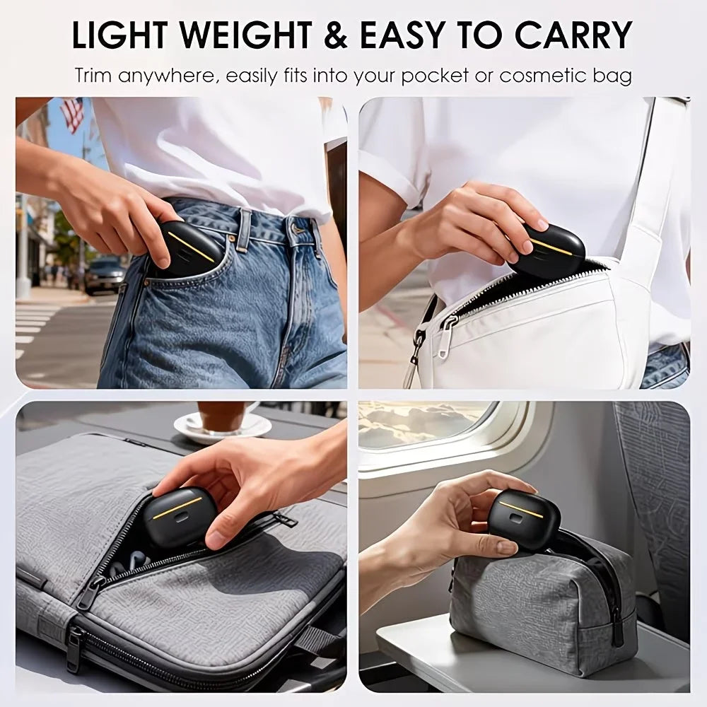 Rechargeable Electric Nail Clipper 2-in-1 Polisher & Grinder