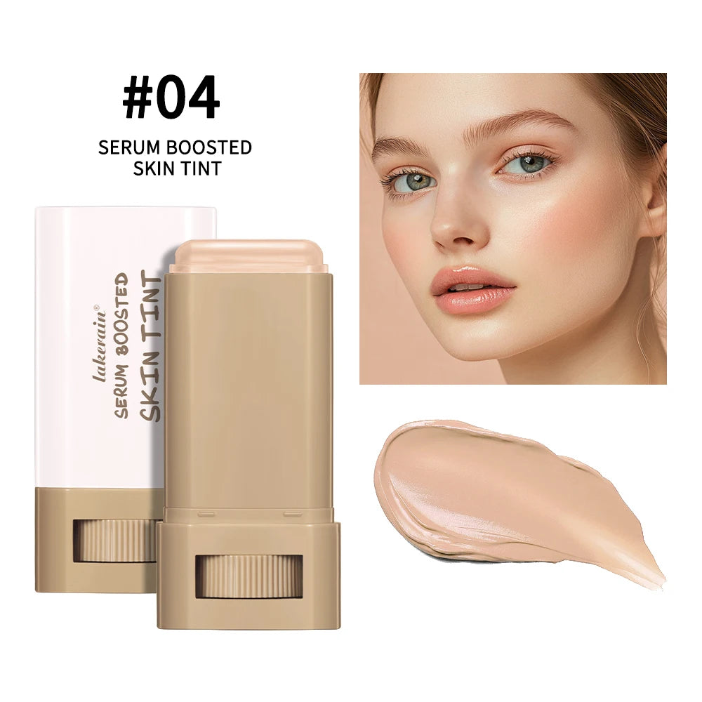 Foundation Skin Tint Balm Skin Tint Stick Waterproof Nourishing Solid Tinted Serum Face Tinted Face Contour Stick Makeup Peaceful Pleasures Health and Wellness Color 4