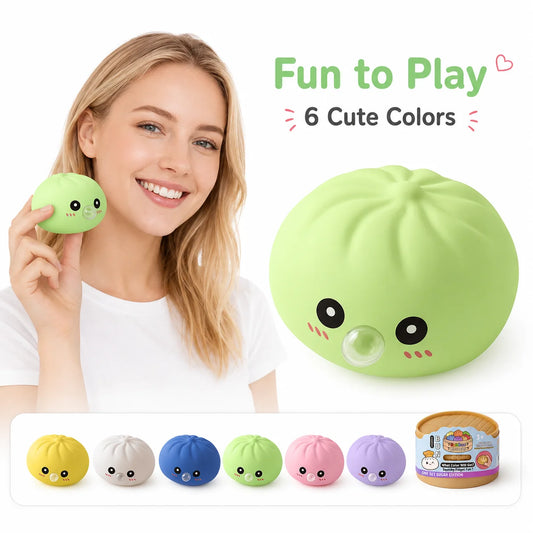 Dumpling Squeeze Fidget Toy – Soft Sensory Bubble Toy for Adults Fidget Sensory Toy Peaceful Pleasures Health and Wellness