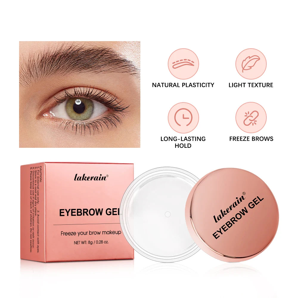3D Waterproof Eyebrow Sculpting Gel Wax & Brush | Natural Hold Eyebrow Styling Gel Peaceful Pleasures Health and Wellness