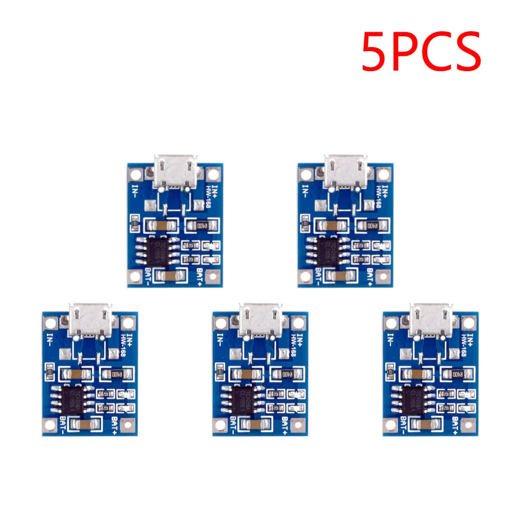1-10pcs Type-c Micro / TYPE C 5V 1A 18650 TP405~ Lithium Battery Charger Module Charging Board With Protection Dual Functions 1A Peaceful Pleasures Health and Wellness MICRO USB 5PCS