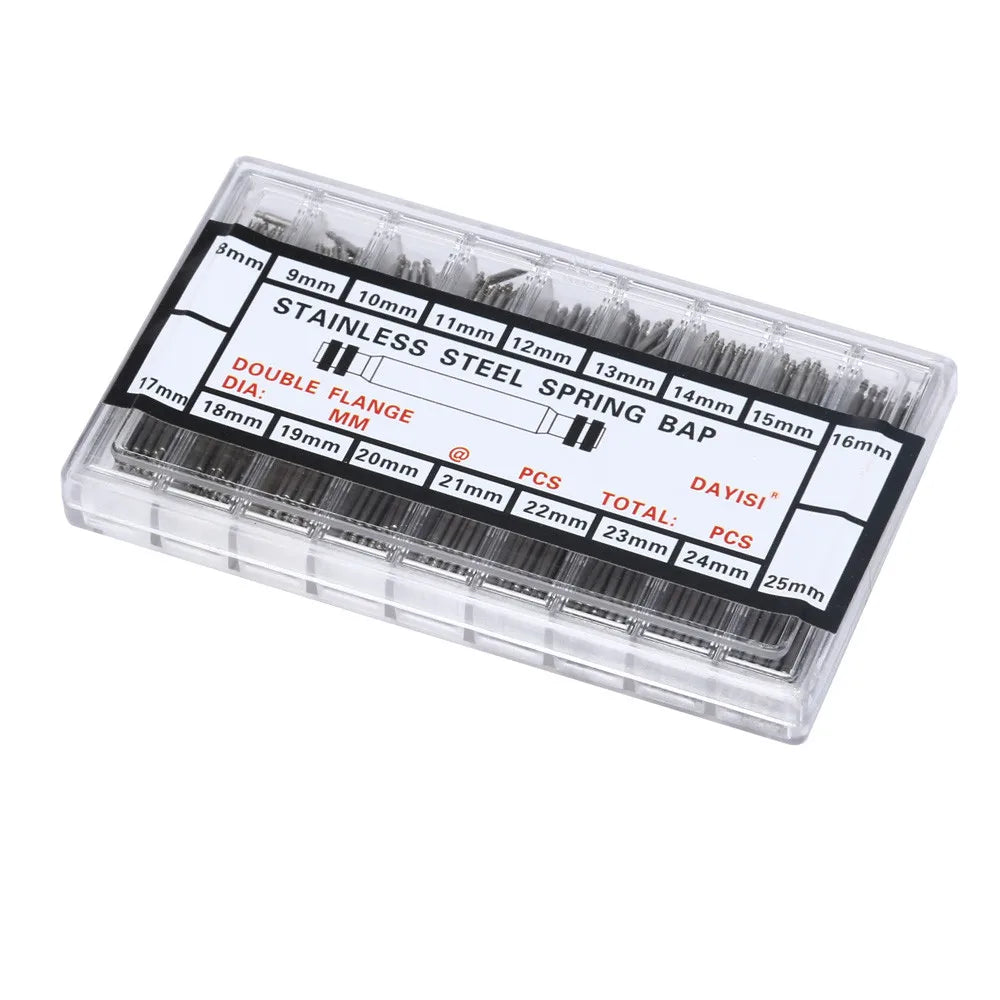 Watch Band Spring Bar Tool Kit – 18 Sizes 8–25mm Stainless