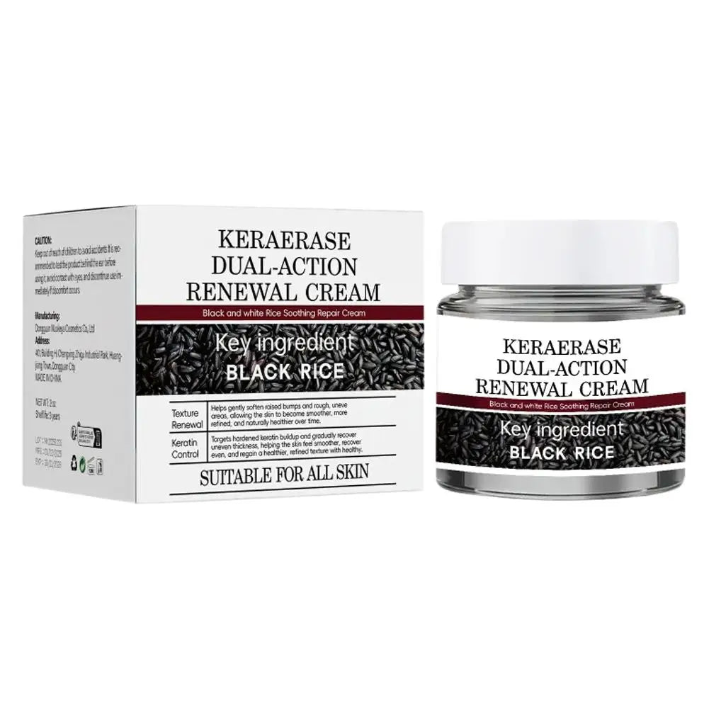 Black Rice Raw Pulp Moisturizing Cream - Hydrates, Evens Skin Tone, Reduces Fine Lines With Rice Extract & Hyaluronate Face Care Peaceful Pleasures Health and Wellness A