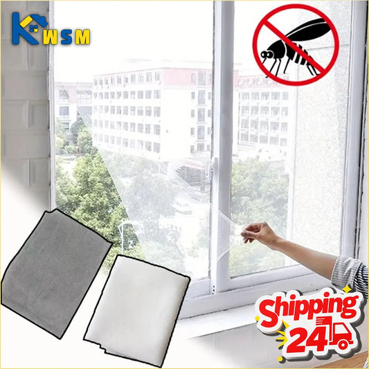 Self-Adhesive Polyester Mosquito Net Window Screen | Hook & Loop Window Insect Screen Oasis Select