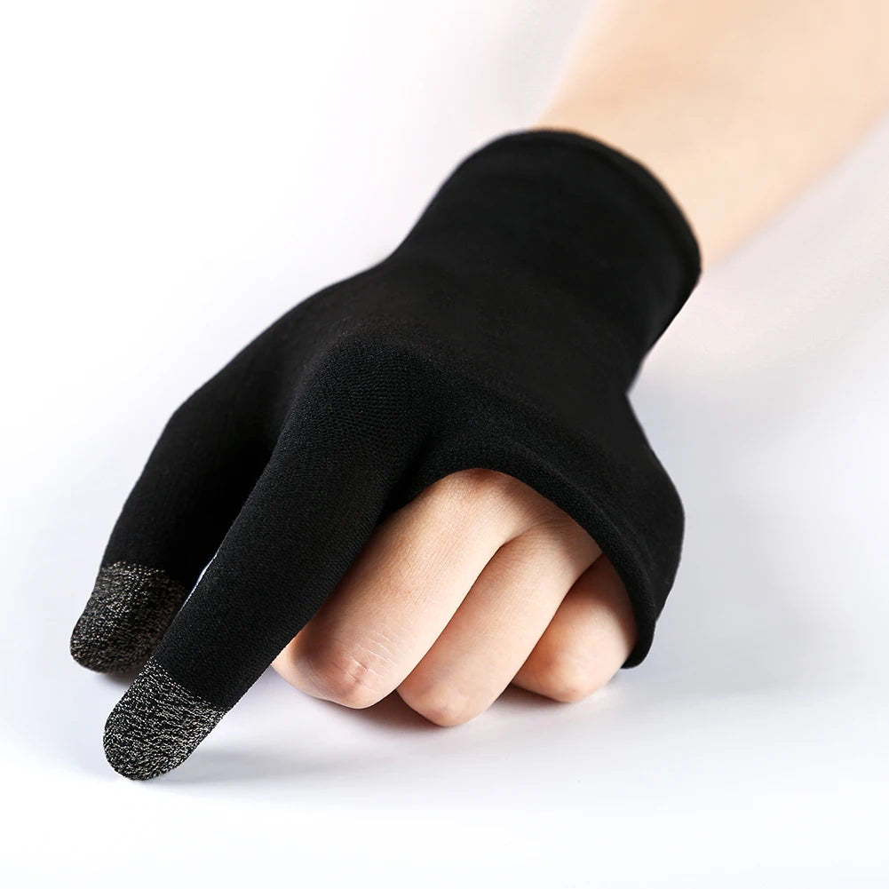 1 Pair Palm Fingertip Gloves Anti-slip Gaming Finger Sleeve Sweatproof Mobile Phone Finger Sleeves for PUBG Mobile Mobile Gaming Peaceful Pleasures Health and Wellness