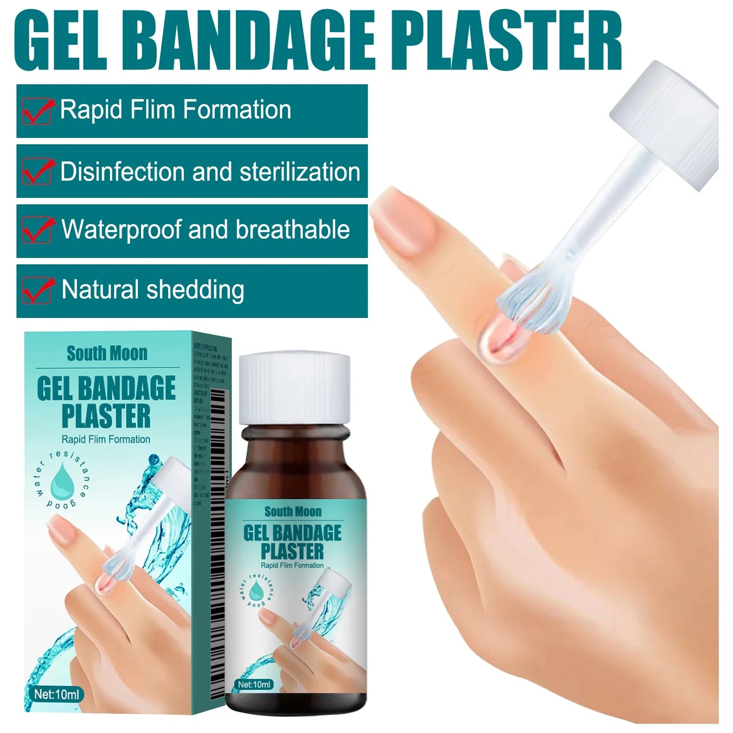 Waterproof Liquid Bandage – Quick Dry Gel Skin Plaster