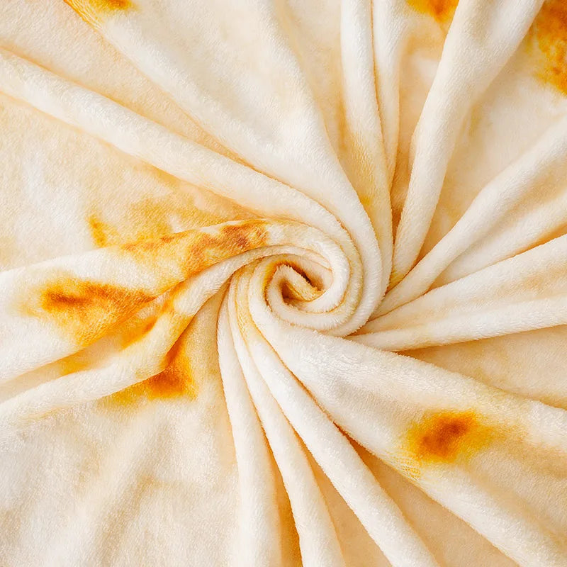 Battilo Tortilla Blanket – Funny Round Flannel Throw Blanket