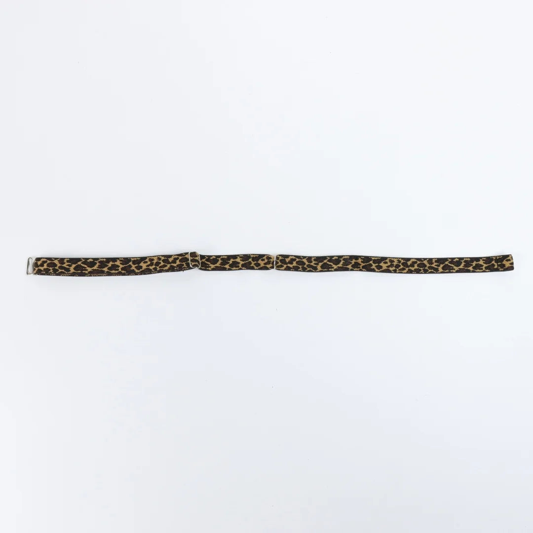 UYEE Leopard Print Choker Necklace Adjustable Velvet Collar Gothic