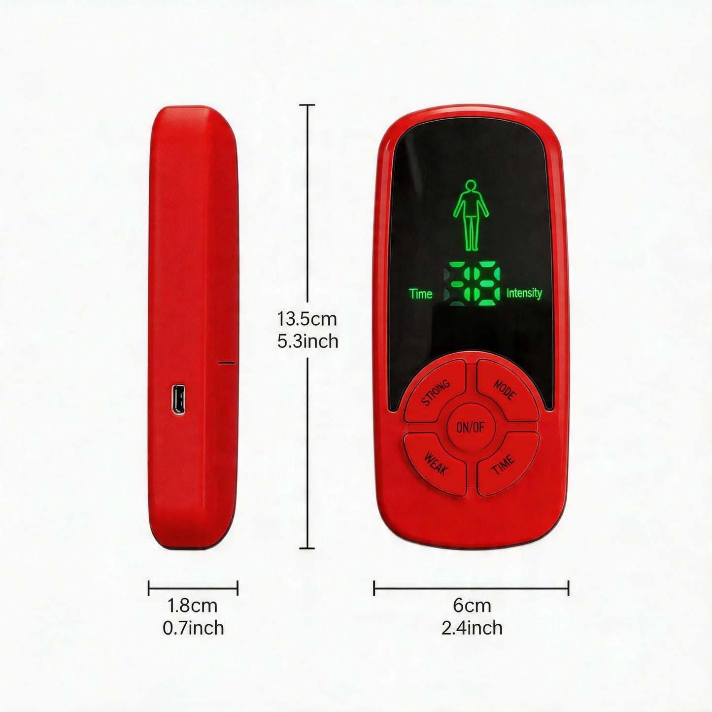 Multifunctional Digital Modes Massage Device ECG Neck Massage Machine Mini Muscle Device Peaceful Pleasures Health and Wellness
