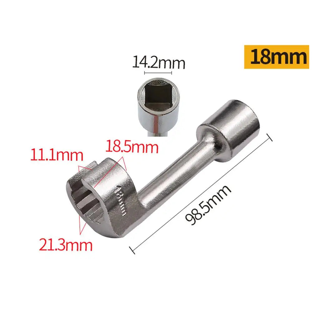 Diesel Fuel Injector Line Socket Wrench Set 12–19mm