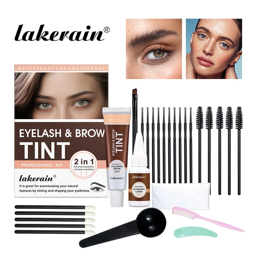 Natural Eyelash Tinting Kit Quick Eyebrow Tinting Eyebrow Enhancer 3 Colors Available Long-lasting, Safe and DIY Eyebrow Tinting Peaceful Pleasures Health and Wellness