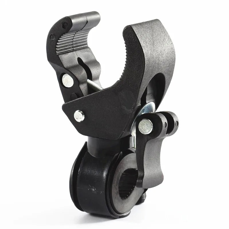 90/360° Rotating Bike Handlebar Flashlight Mount Clamp Holder