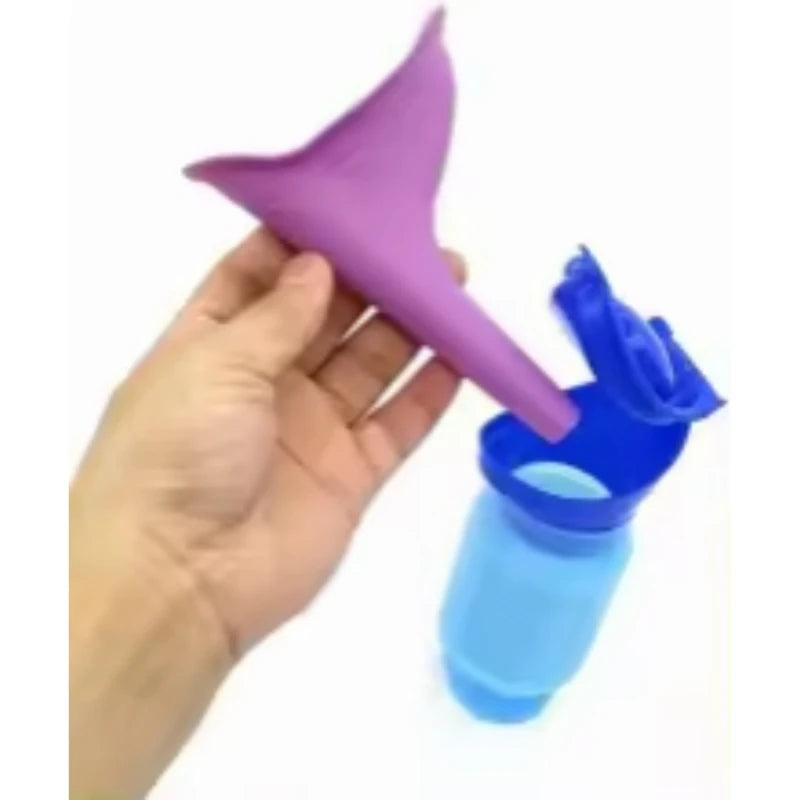 750ml Women Portable Emergency Urinal Travel Outdoor Stand Up Car Interior No Dirty Hands Urinal Car Peaceful Pleasures Health and Wellness