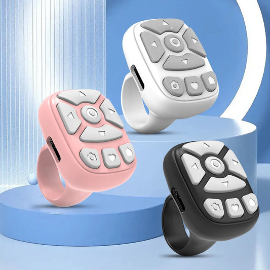 Bluetooth Scrolling Ring Remote for TikTok, Selfie & Phone