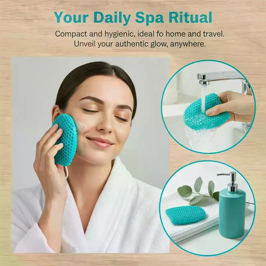 TPU Honeycomb Exfoliating Cleansing Glove | Face & Body Exfoliating Scrubber Glove Peaceful Pleasures Health and Wellness