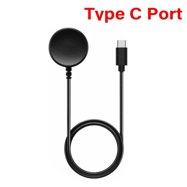 Portable Magnetic Watch Wireless Charger USB Cable Fast Charging Dock Station For Samsung Galaxy Watch 8 7 6 5pro 5 4 3 Active 2 Peaceful Pleasures Health and Wellness Type C Input