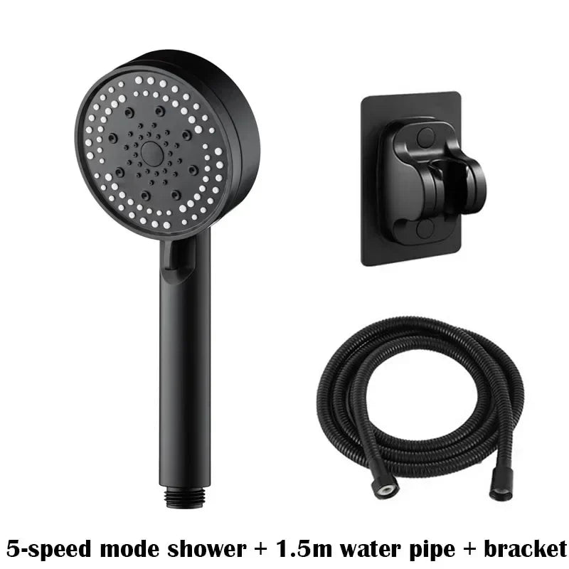 5-Mode High Pressure Water-Saving Handheld Shower Head Set