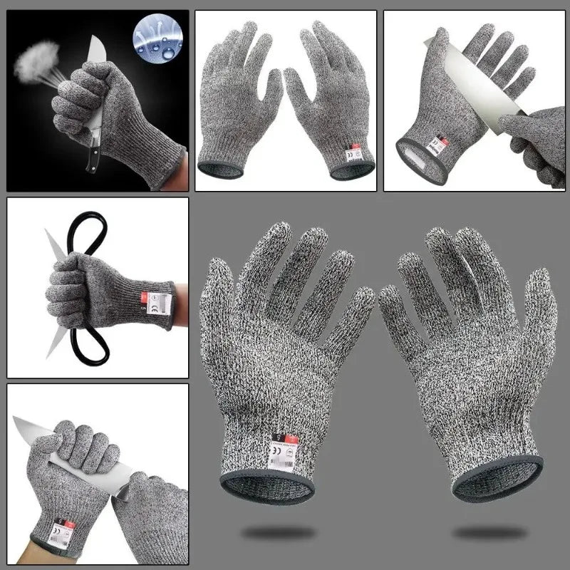 Grade 5 Cut Resistant HPPE Gloves – Kitchen & Garden Safety Cut Resistant Gloves Peaceful Pleasures Health and Wellness