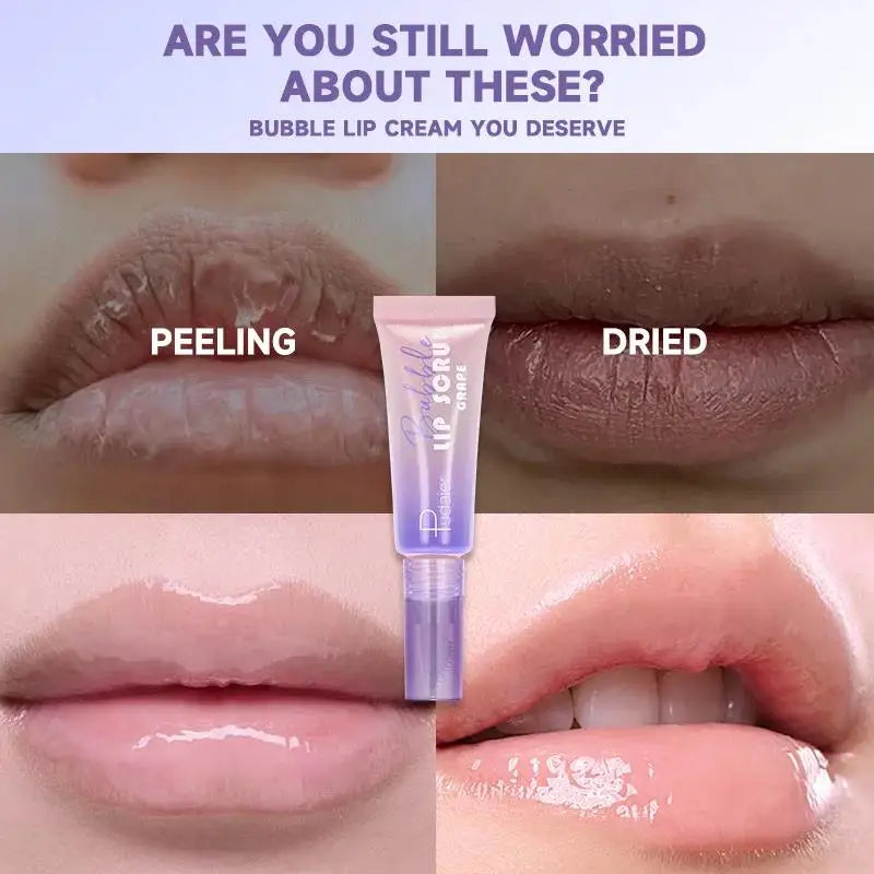 Pudaier Bubble Lip Exfoliator Foaming Scrub & Night Balm