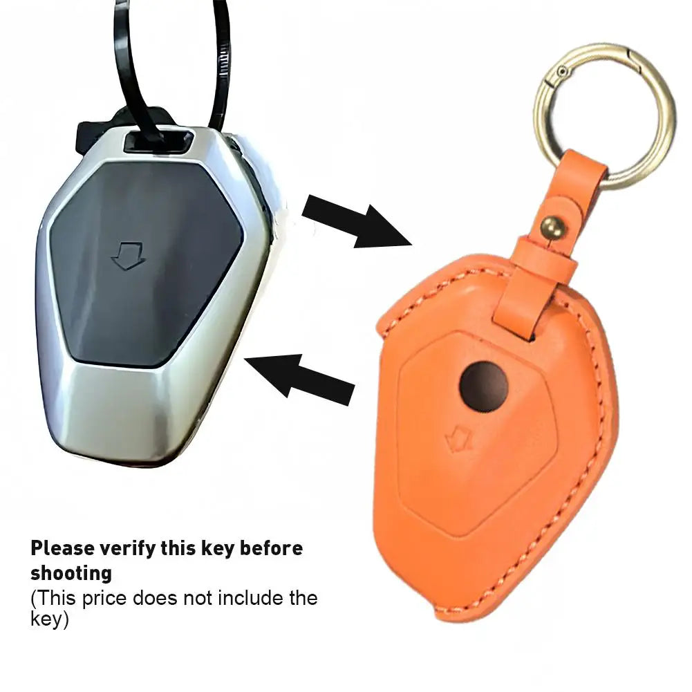 BMW R1300GS R12 Vintage Leather Key Fob Cover | Retro Cowhide