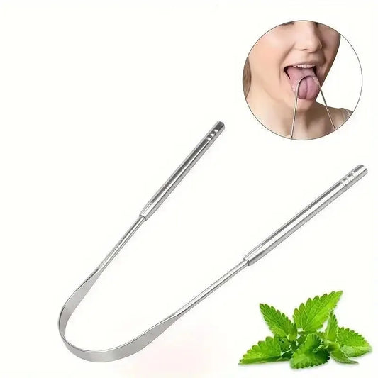 U-Shaped Stainless Steel Tongue Scraper for Fresh Breath Tongue Scraper Peaceful Pleasures Health and Wellness