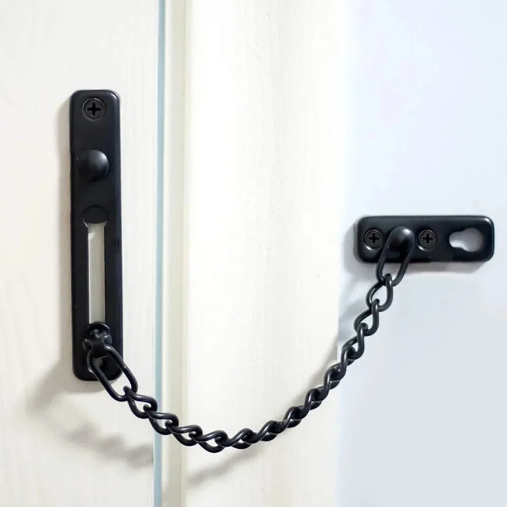 Stainless Steel Key Anti-theft Chain for Hotel Room Door Thickened Stainless Steel Key Anti-theft Chain Sliding Reverse Chain Peaceful Pleasures Health and Wellness