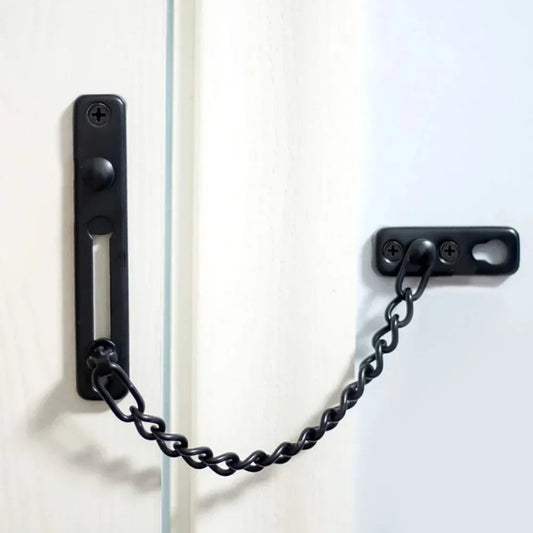 Stainless Steel Key Anti-theft Chain for Hotel Room Door Thickened Stainless Steel Key Anti-theft Chain Sliding Reverse Chain Peaceful Pleasures Health and Wellness