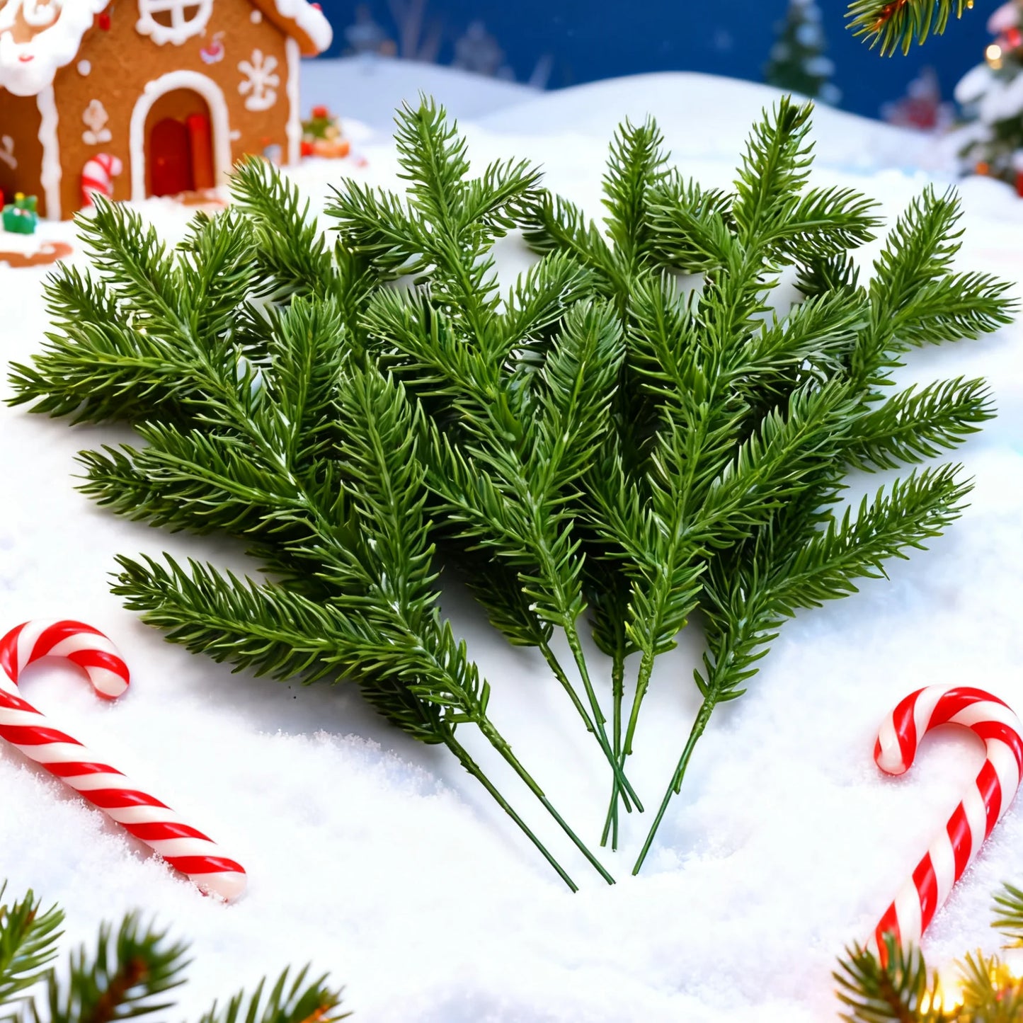 Artificial Pine Christmas Tree Branches 10/20pcs – Home Decor