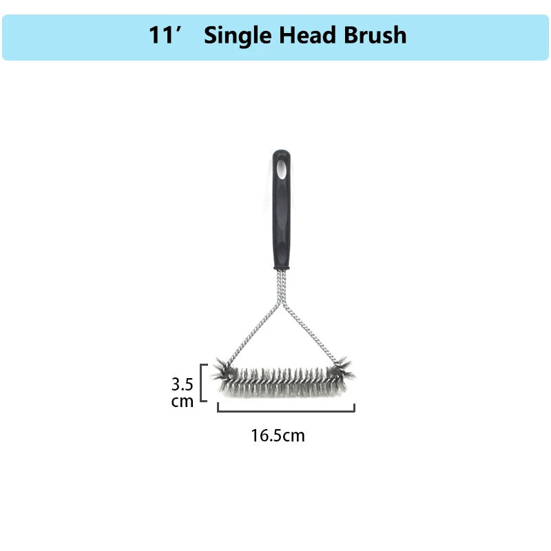 Stainless Steel Wire Grill Brush – BBQ & Stove Cleaner Grill Cleaning Brush Peaceful Pleasures Health and Wellness S