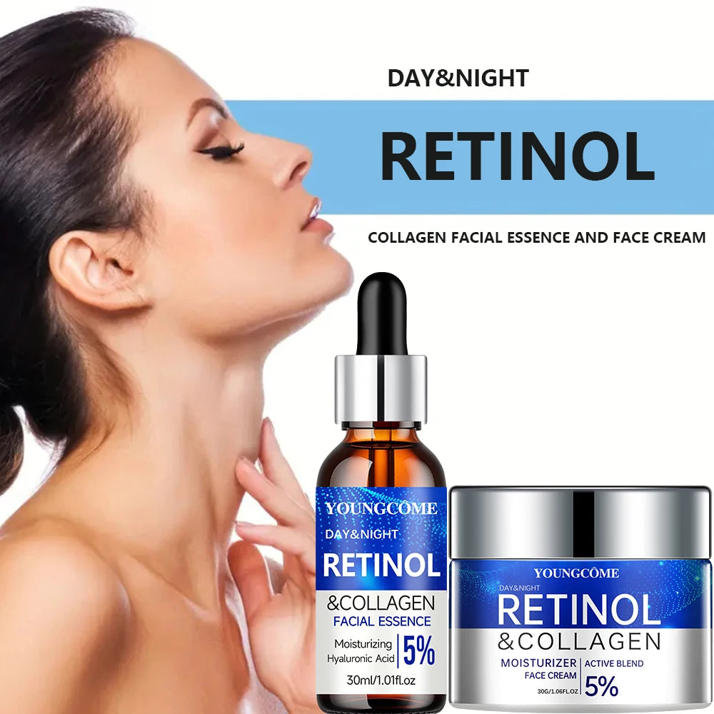 YOUNGCOME Retinol Cream & Serum Combo | Anti-Aging Skincare Set