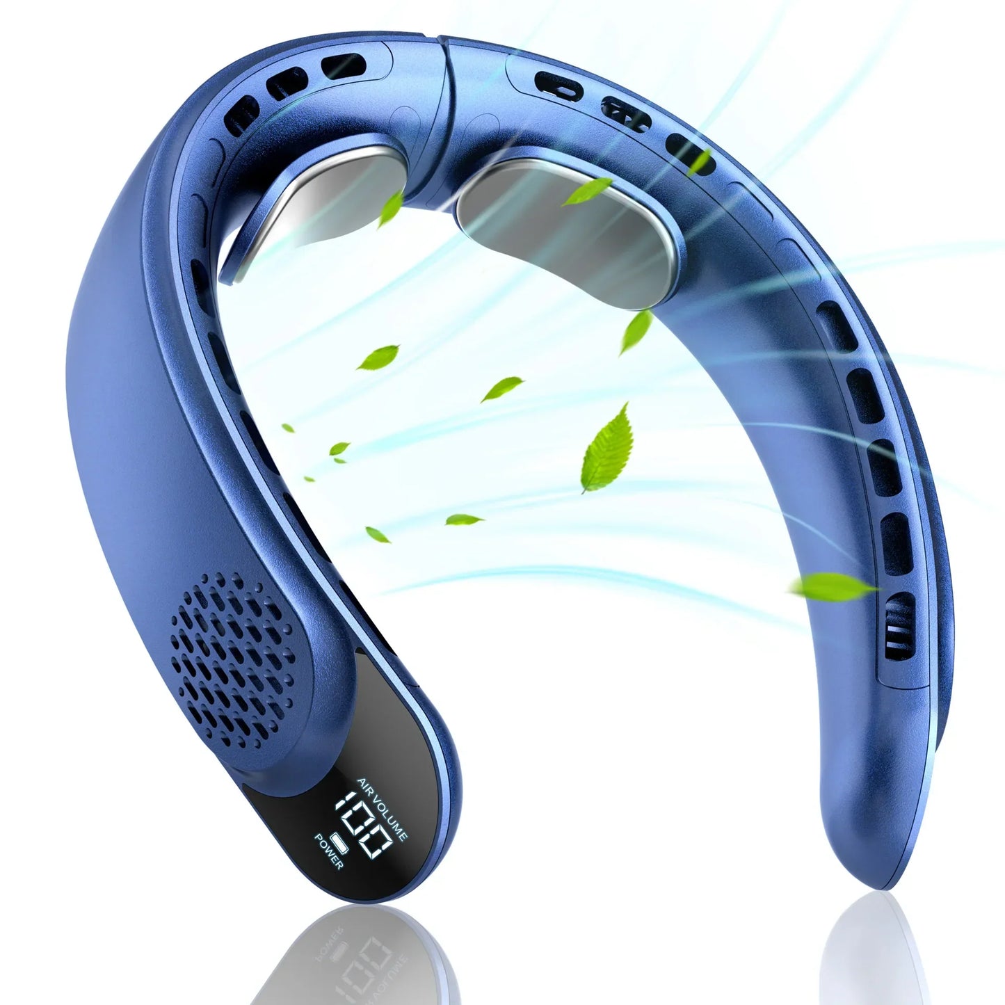 URGGU 4000mAh Portable Neck Fan – 3-Speed USB Rechargeable