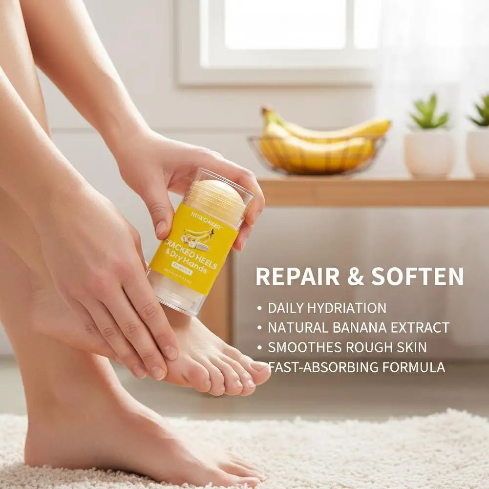 40g Banana Moisturizing Foot Care Cream Urea Anti-Dry Crack Repair Heel Callus Balm Non-Greasy Stick For Hand and Foot Care Peaceful Pleasures Health and Wellness