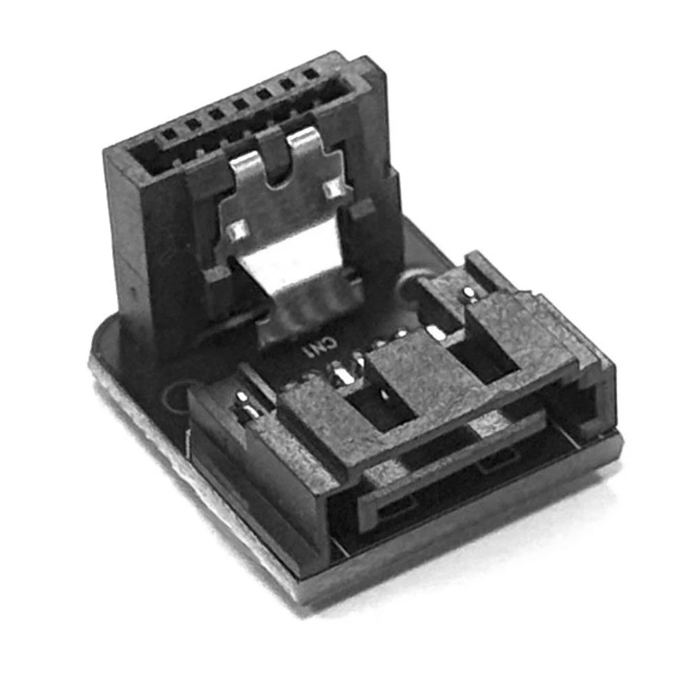 SATA 7Pin Female To Male Adapter 90 Degree Angle Elbow Adapter 6Gbps 90 Degree Angled Adapter Up /Down for Desktop Motherboard Peaceful Pleasures Health and Wellness Positive Direction