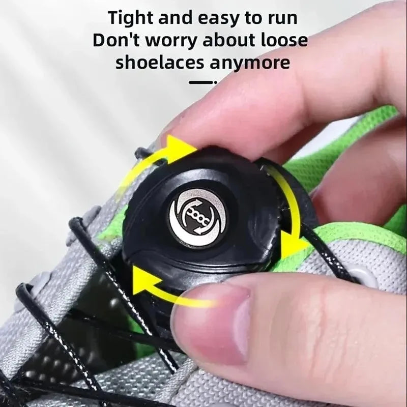 No-Tie Swivel Buckle Shoelaces – 90cm Polyester | 1 Pair