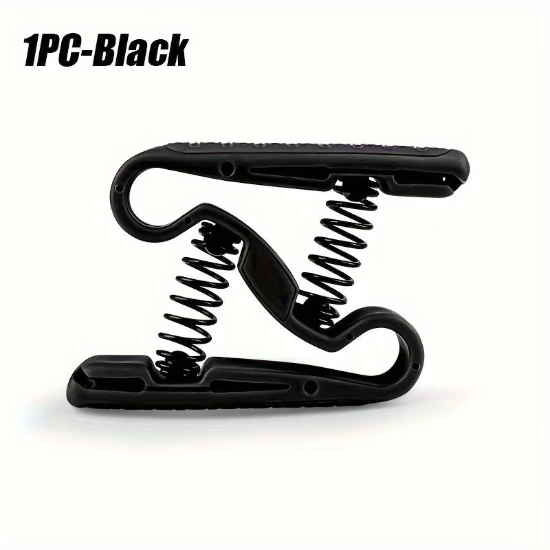 Z-Shaped Elastic Hand Shaped Steel Spring Finger Strength Device Finger Grip Ring Finger Strength Training Device Exercise Peaceful Pleasures Health and Wellness Black