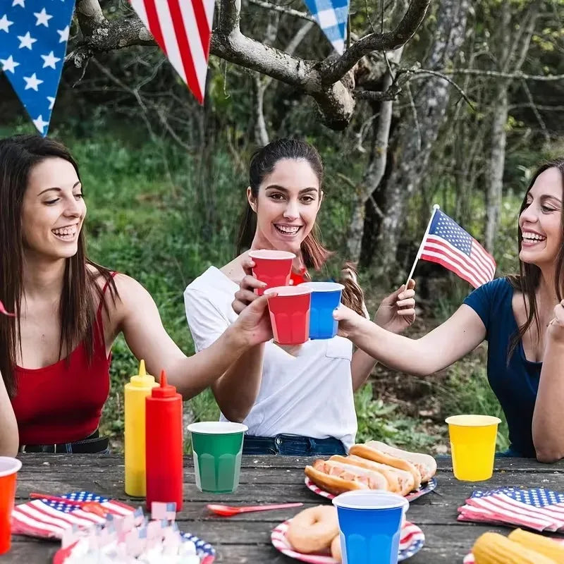 Disposable Party Cups 50–200pcs | 2oz Colorful Tasting Cups