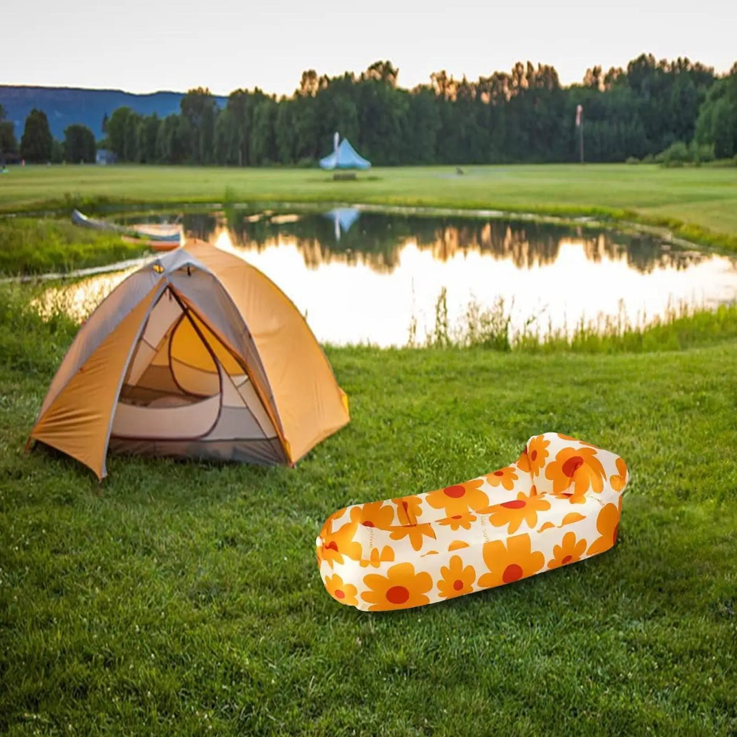 Inflatable Lounger Air Sofa – Portable Waterproof Outdoor Couch