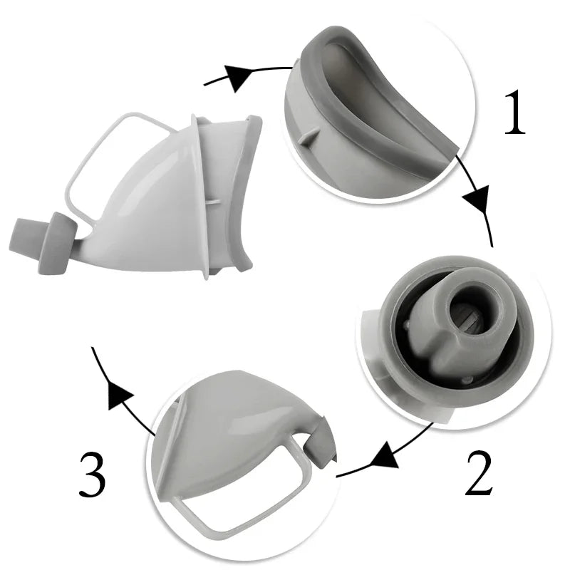 Portable Unisex Urinal Funnel | Travel, Camping & Car Use