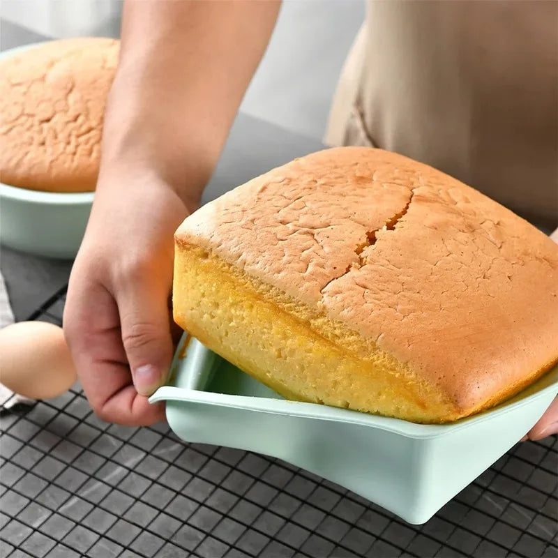 Silicone Square Cake Pan Non-Stick Brownie Mold | Oven & Air Fryer