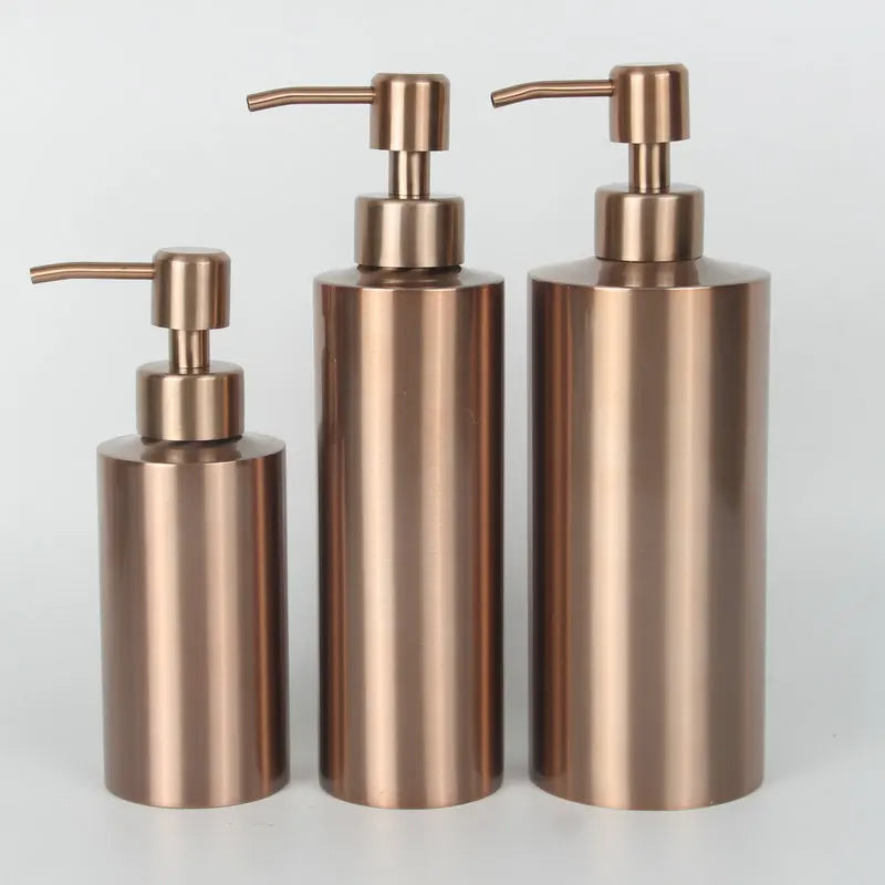 304 Stainless Steel Soap Dispenser – Silver & Rose Gold | 250–550ml