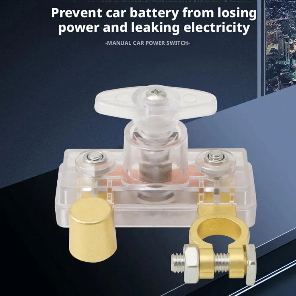 Car Battery Disconnect Switch 12V 24V Universal Power Cut Off Switch Anti Leakage Battery Isolator for Auto RV Truck Boat Peaceful Pleasures Health and Wellness