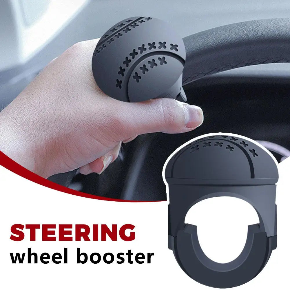 Steering Wheel Knob Booster – 360° Spin, One-Hand Control